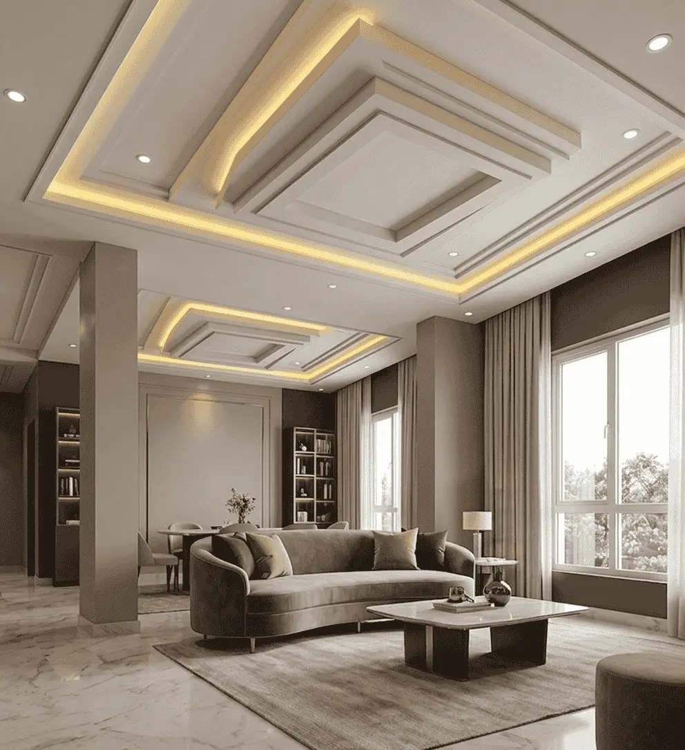 Finished Luxury Ceiling